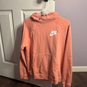 Women’s pink nike club fleece hoodie